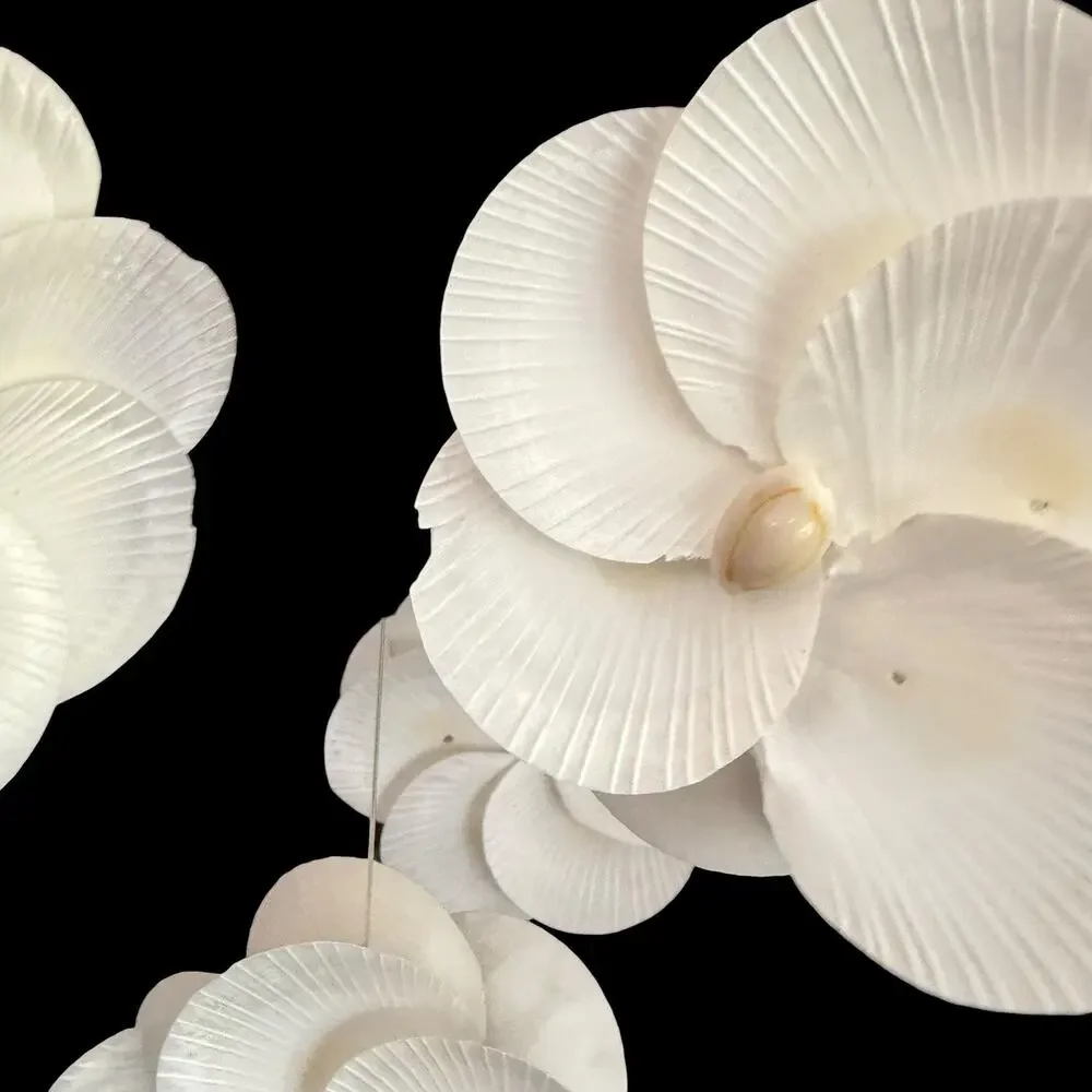 Vintage‎ Seashell Wind Chime Chandelier Hanging Mobile Boho Coastal Décor Read